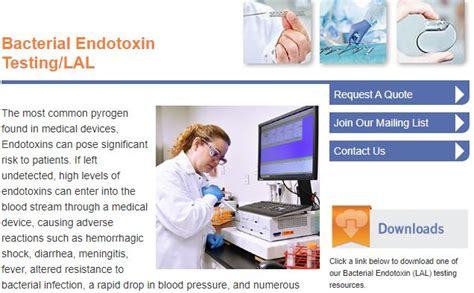 bacterial endotoxin test procedure.